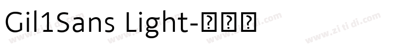 Gil1Sans Light字体转换